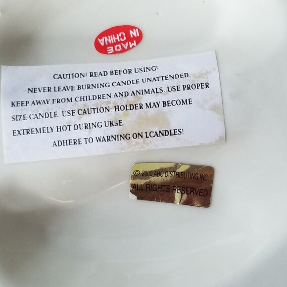 ABC Distributing Easter Bunny and Roses Pillar Candle Holder - Picture 4 of 4